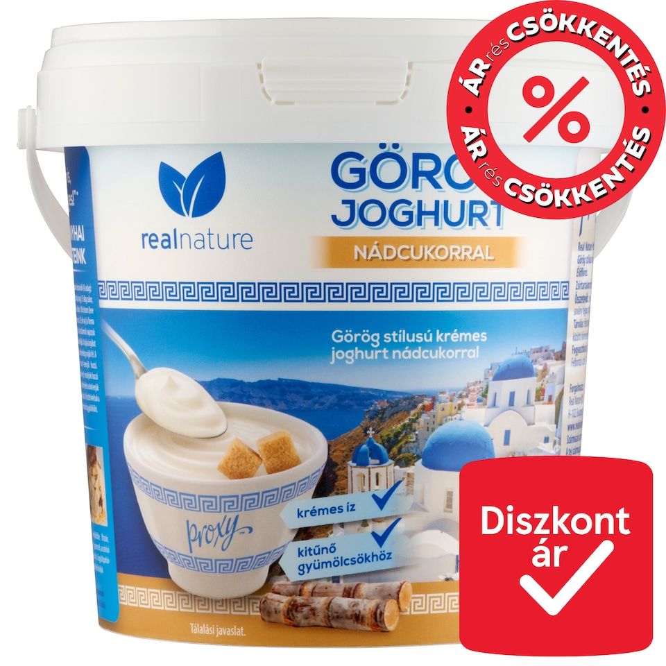 image 1 of Real Nature Proxy Greek Yoghurt with Cane Sugar 1 kg