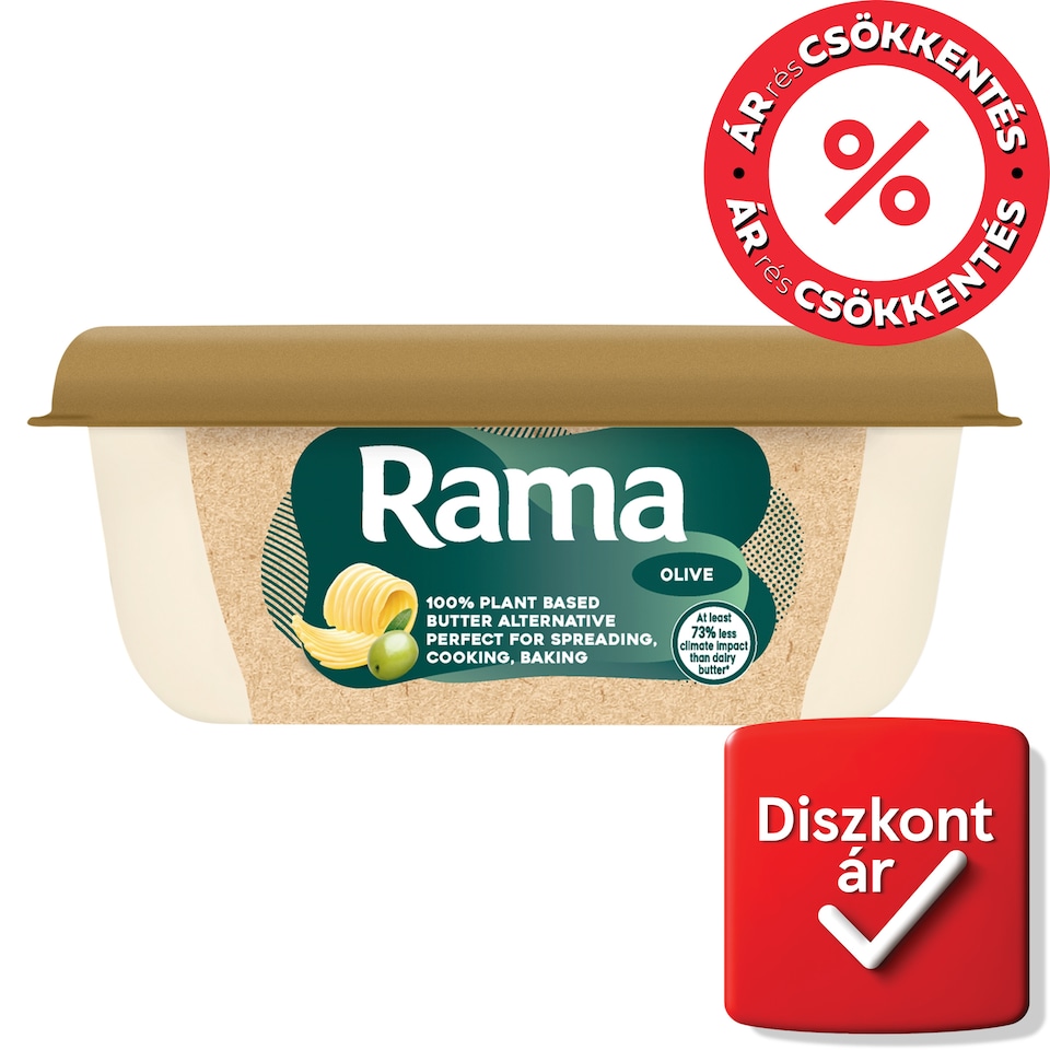Rama növényi alapú vajalternatíva, olívaolajjal, 200 g  1. kép