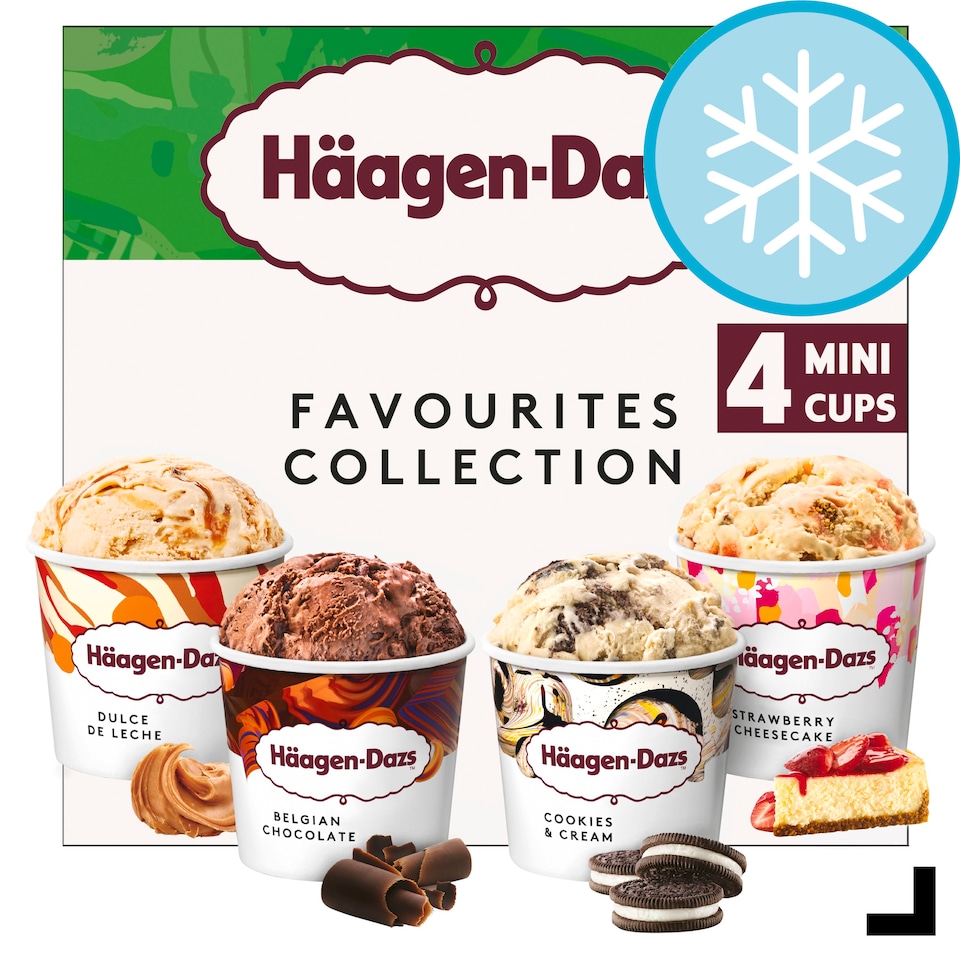 image 1 of Haagen-Dazs Favourites Mini Cups Ice Cream Collections 4x95ml