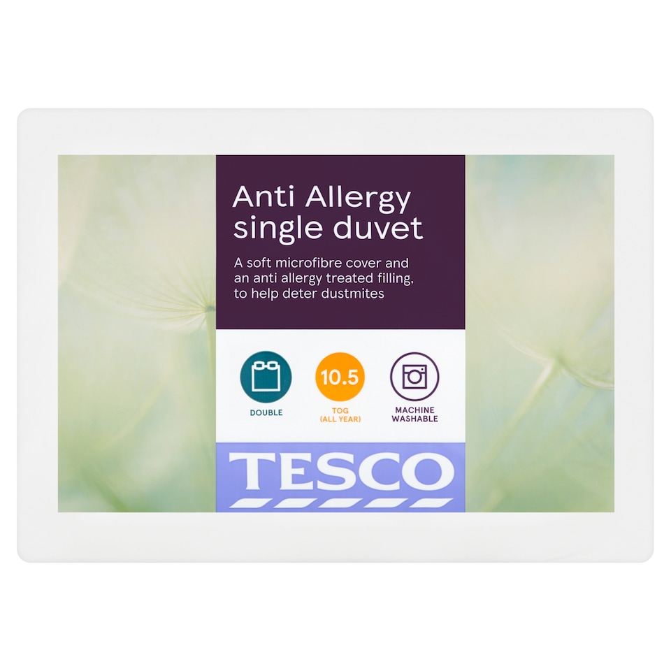 Tesco Anti Allergy Duvet 10.5 Tog Duvet Double