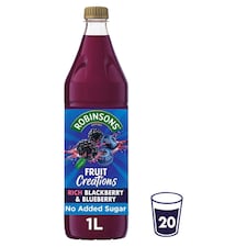 Robinsons Fruit Creations Blackberry & Blueberry Squash 1L