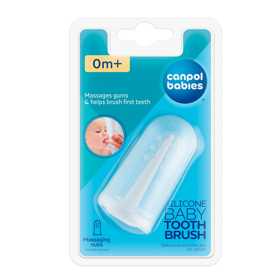 Canpol babies První kartáček na prst masážní v pouzdru