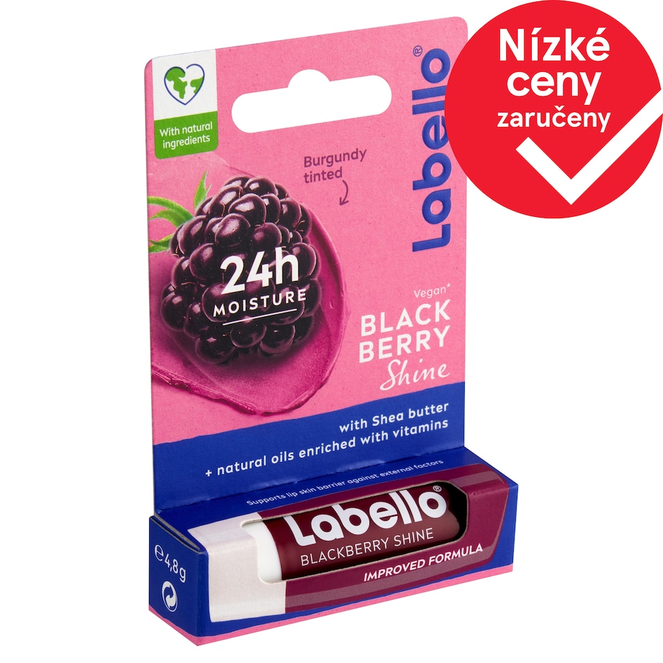 Labello Blackberry Shine Caring Lip Balm 4.8g