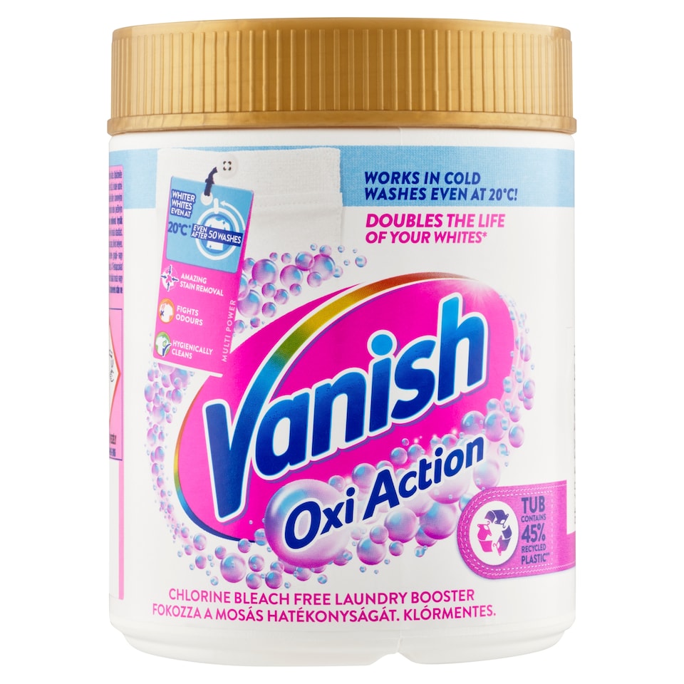 Obrázek 1 pro produkt Vanish Oxi Action Prášek na bělení a odstranění skvrn 470g