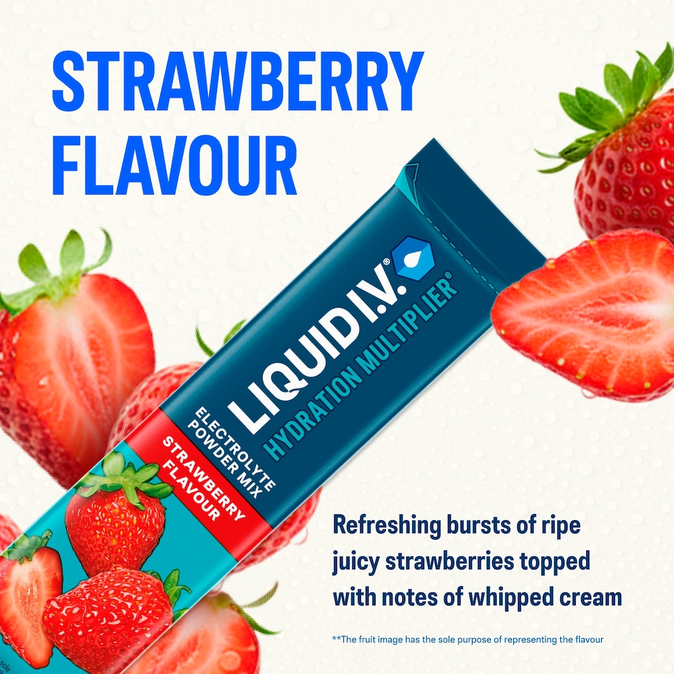image 1 of Liquid I.V. Hydration Multiplier Electrolyte Powder Mix Strawberry 6x16g