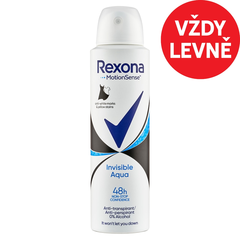 image 1 of Rexona Invisible Aqua Antiperspirant Spray 150ml
