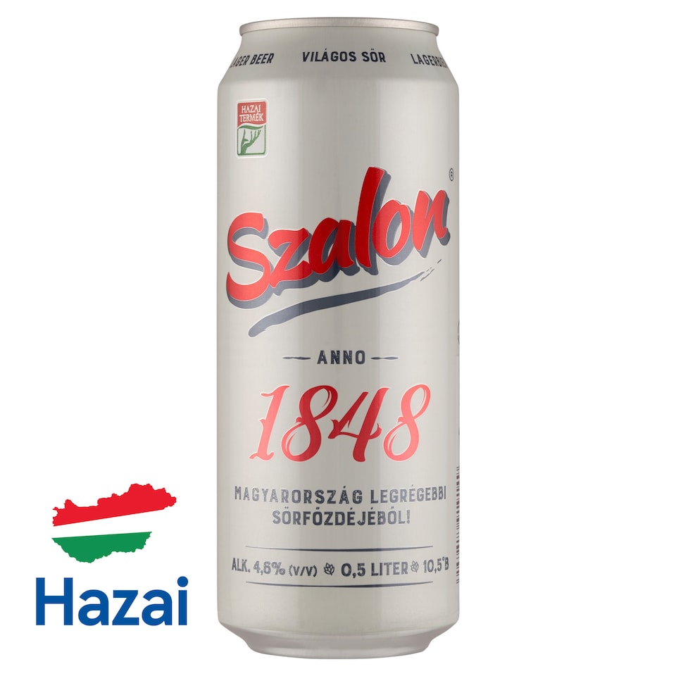 Szalon világos sör 4,6% 0,5 l  1. kép