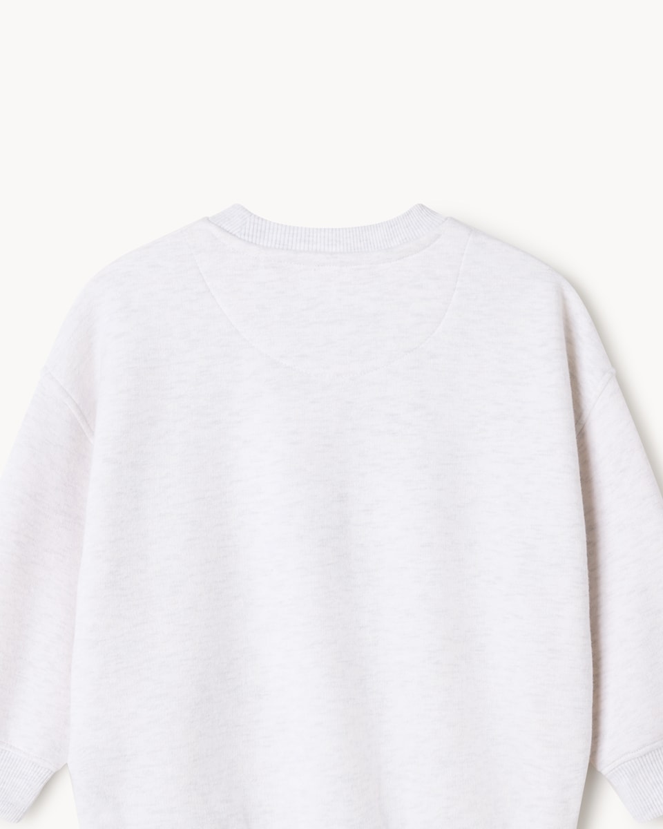 image 1 of F&F Boys Cotton Rich Teddy League Sweatshirt in Grey