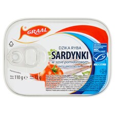 Graal Wild Fish Sardines  in Tomato Sauce 110g 