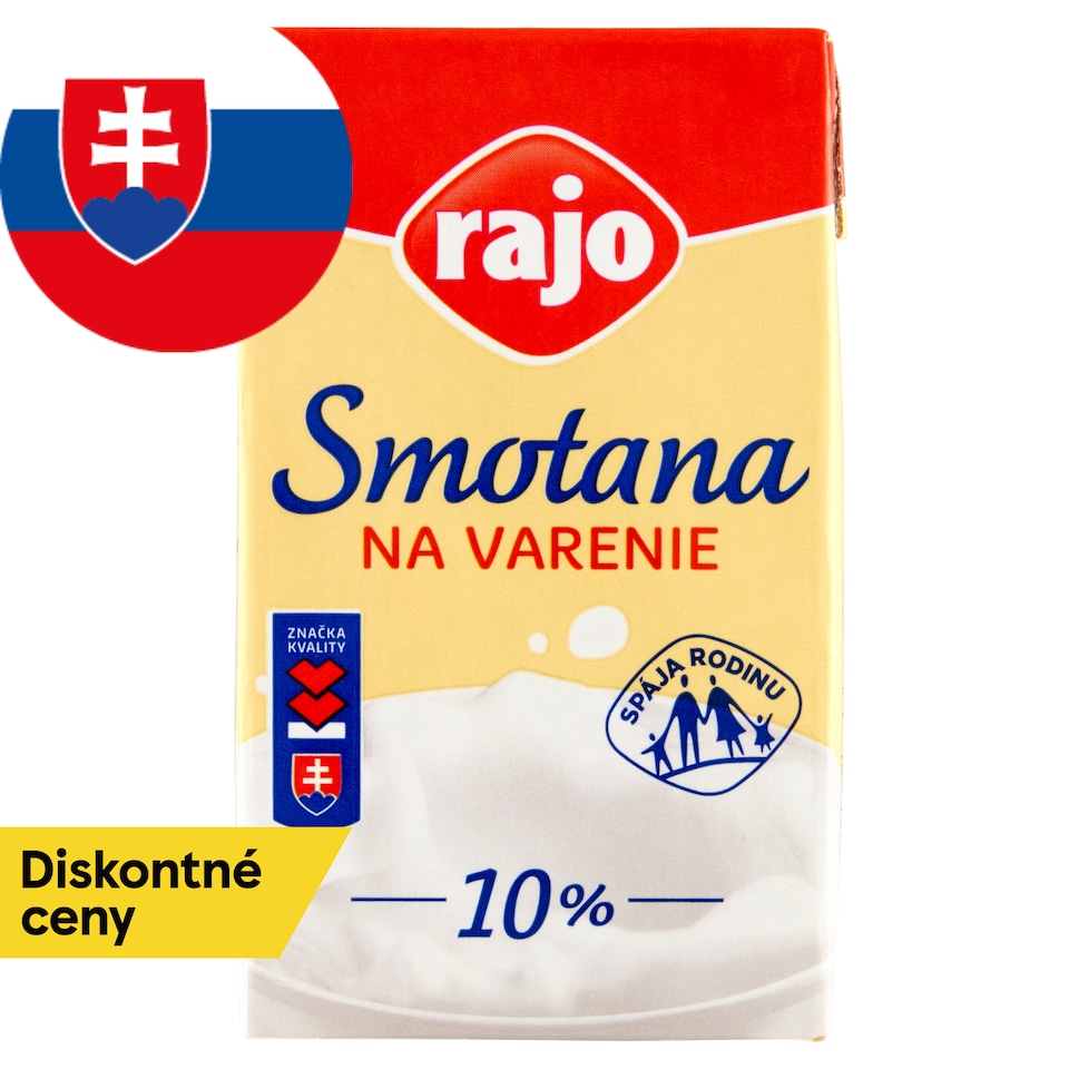 obrázok 1 z Rajo Smotana na varenie 10 % 250 ml