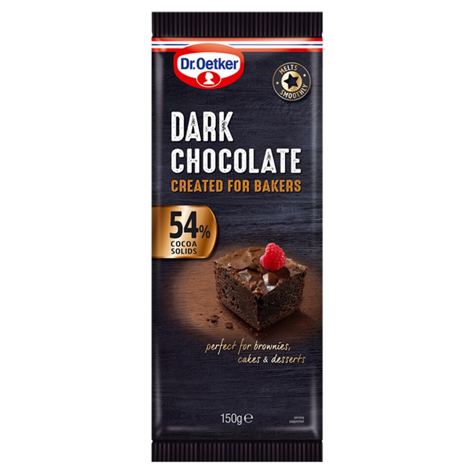 Dr Oetker Fine Cooks Dark Chocolate 54% 150G