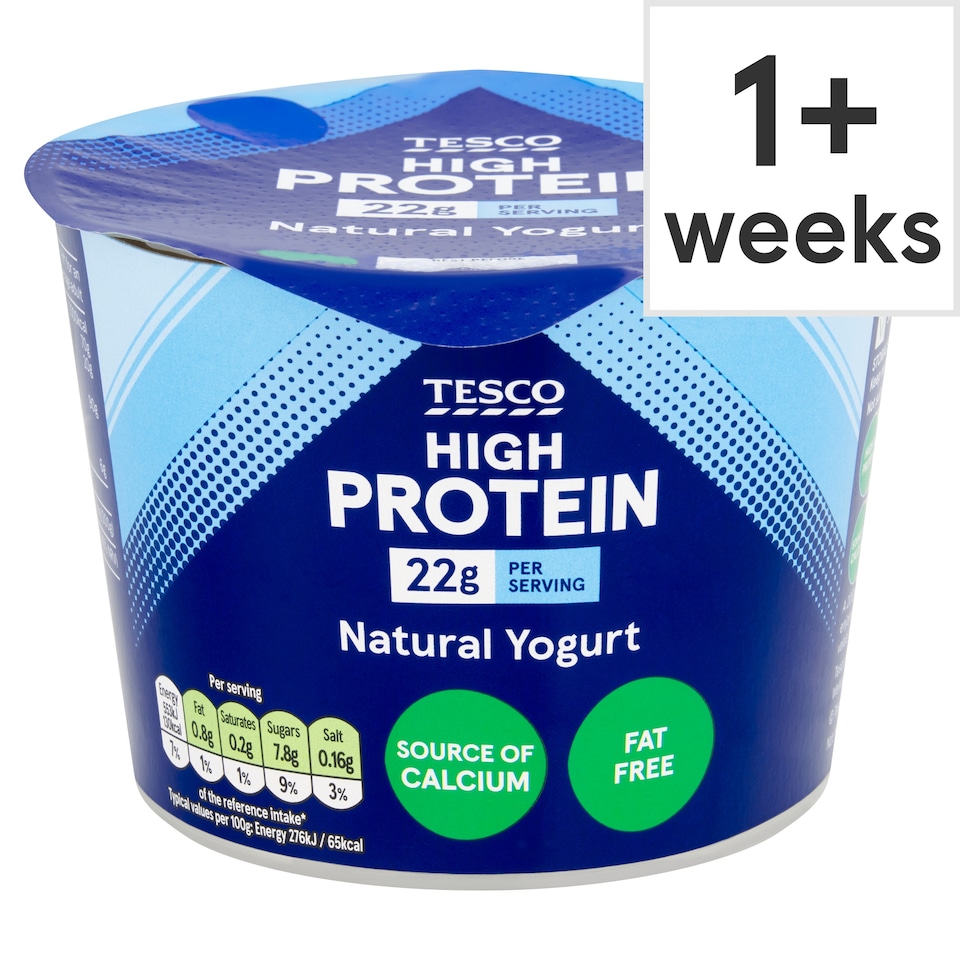 Tesco High Protein Natural Yogurt 500g