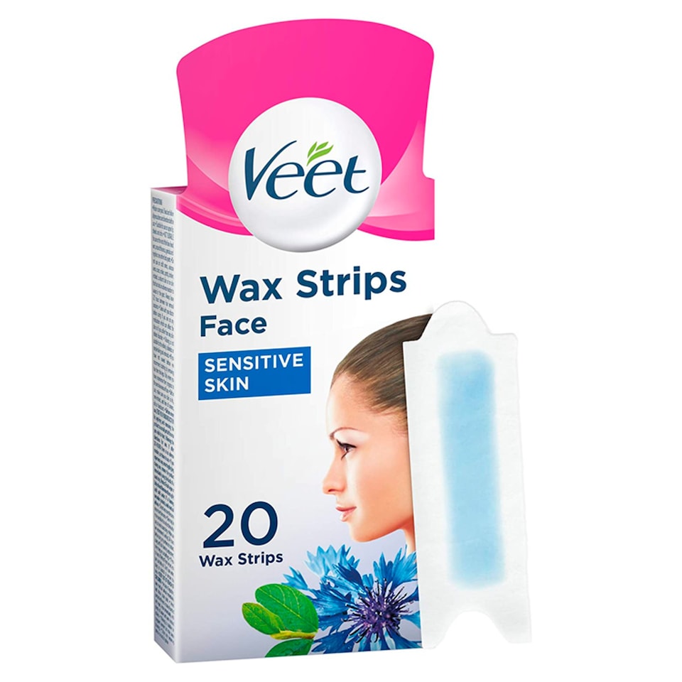 image 1 of Veet Facial Wax Strips Sensitive 20'S