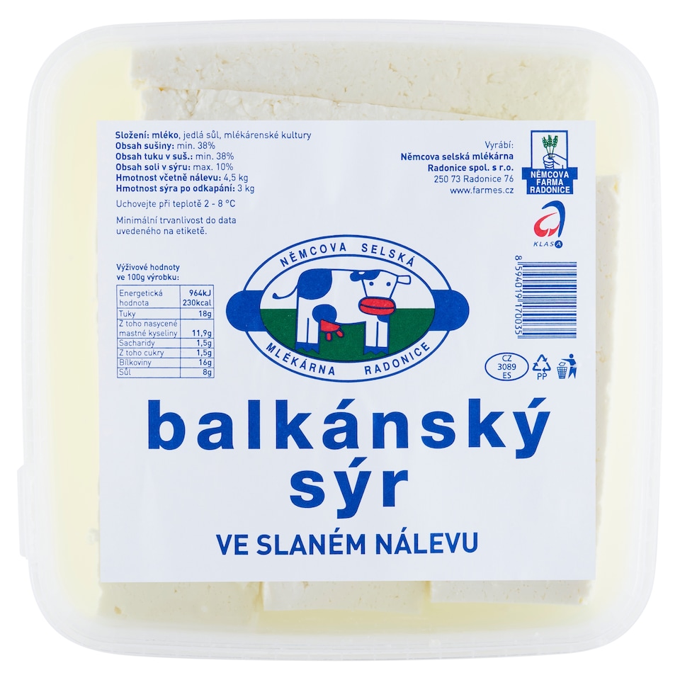 Obrázek 1 pro produkt Balkánský sýr ve slaném nálevu