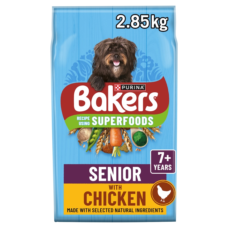 Bakers Senior Dog Food Chicken & Vegetable 2.85Kg