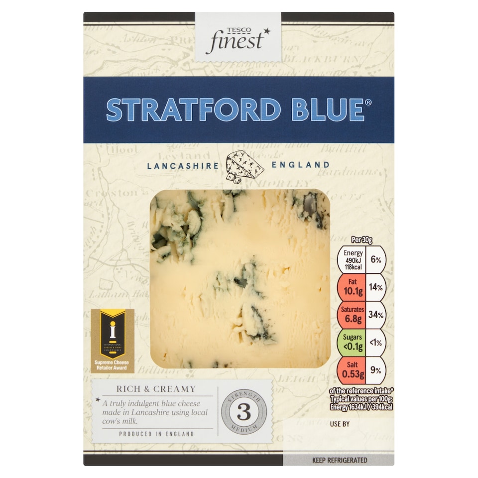 Tesco Finest Stratford Blue Cheese 150G
