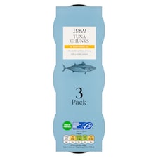 Tesco Tuna Chunks In Oil 3 X 80G