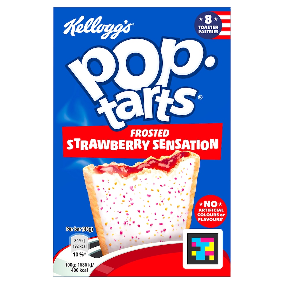 image 1 of Kellogg's Pop Tart Strawberry Sensation 8X48g