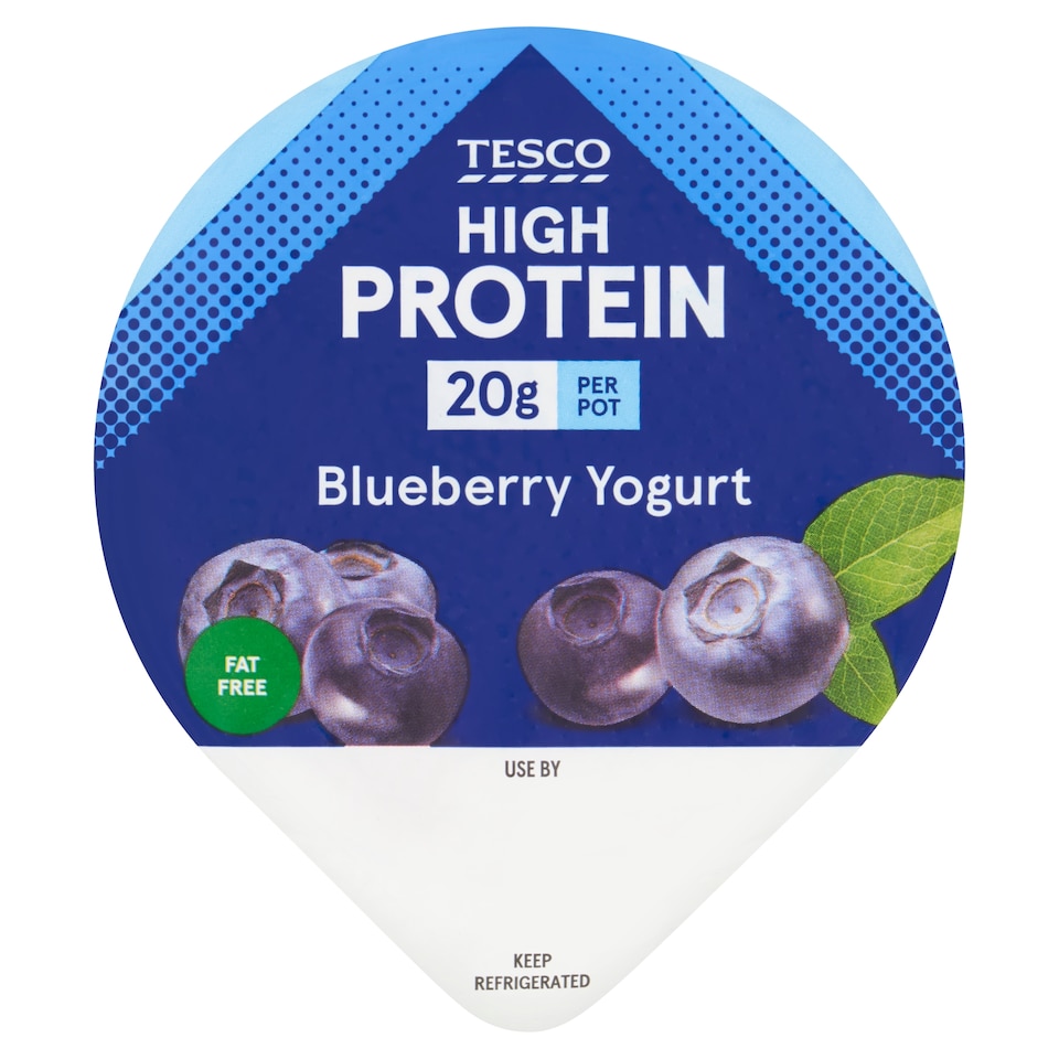 Tesco High Protein Blueberry Yogurt 215g