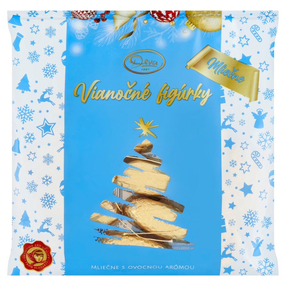 image 1 of Deva Milk Christmas Figures with Fruit Filled 200 g