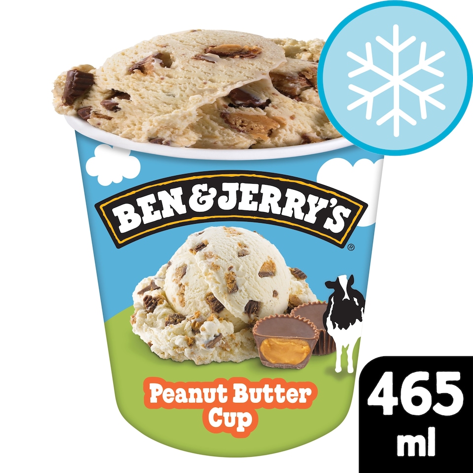 image 1 of Ben & Jerry's Peanut Butter Cup Ice Cream Tub 465ml