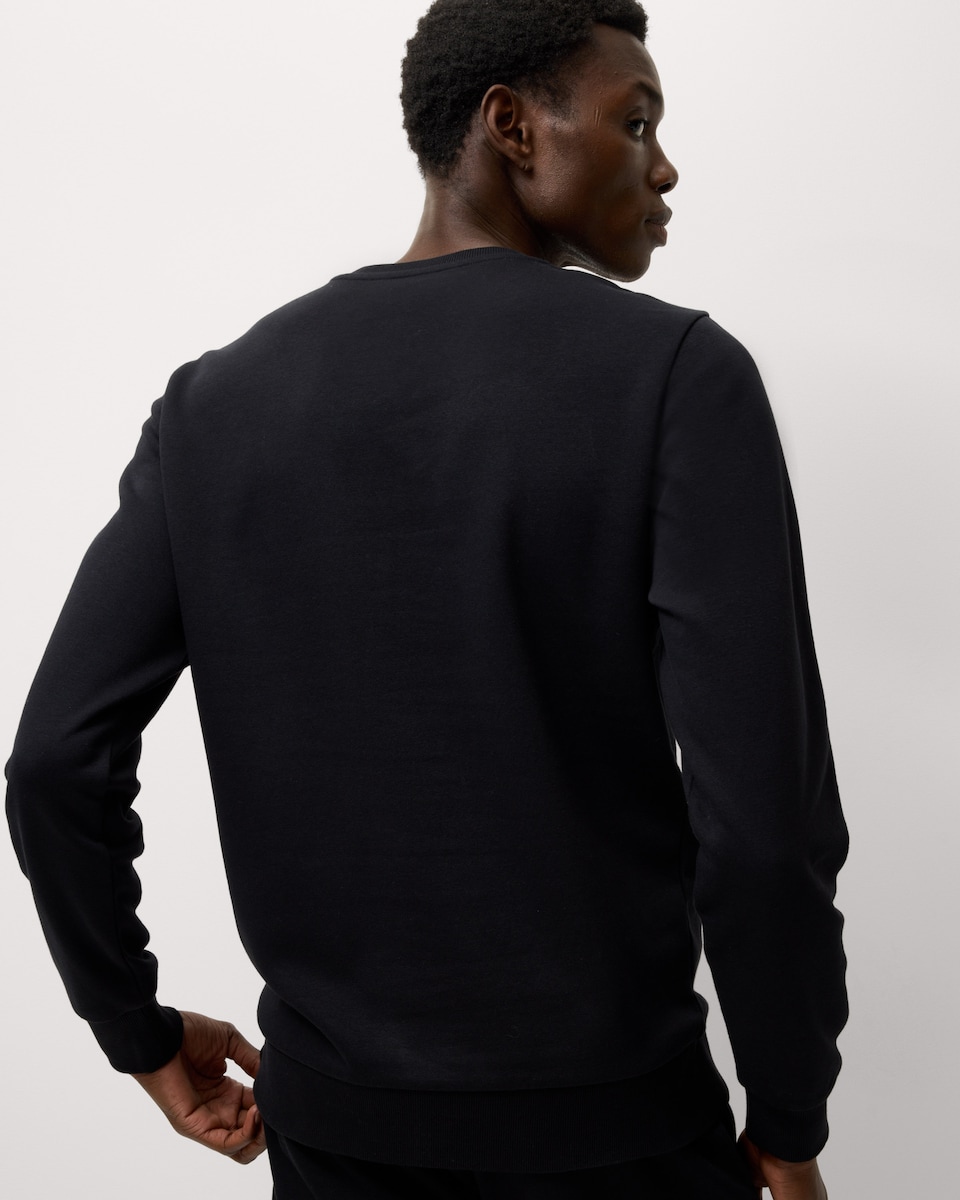 image 1 of F&F Cotton Rich Halloween Skeleton Sweatshirt in Black