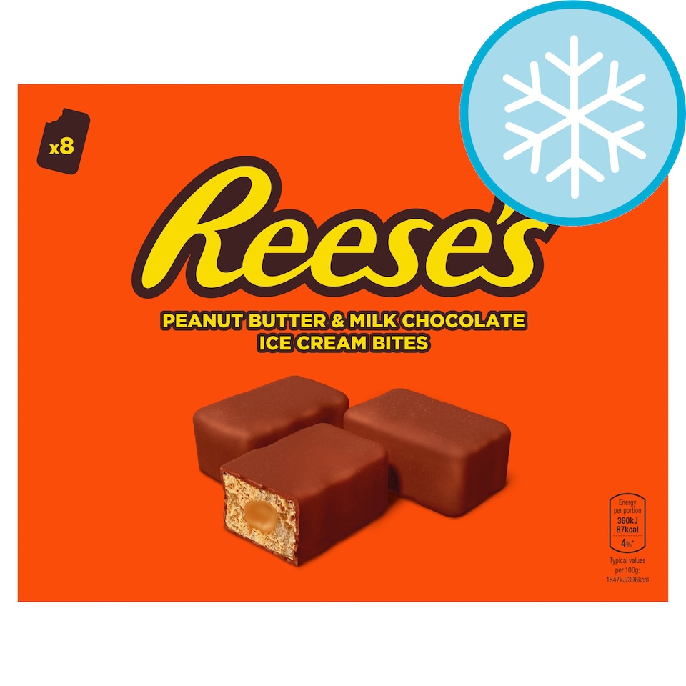 Reese's Peanut Butter & Milk Chocolate Ice Cream Bites 8 x 28ml