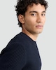 image 2 of F&F Waffle Knit Crew Neck Jumper with Wool in Navy
