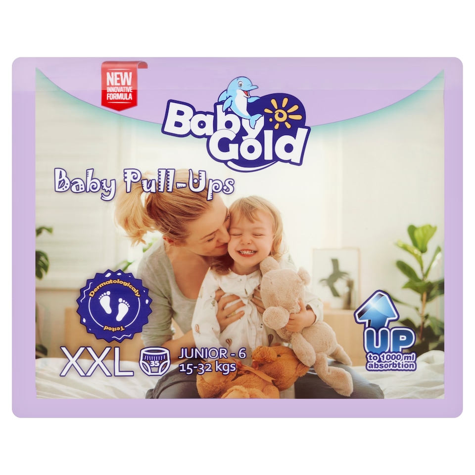 Baby Gold Junior uniszex csecsemőpelenka méret: 6, 15-32 kg 35 db