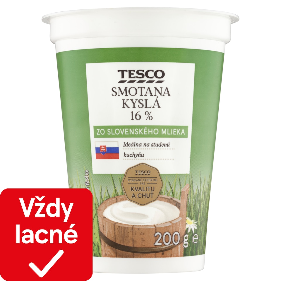 Tesco Sour Cream 16% 200 g