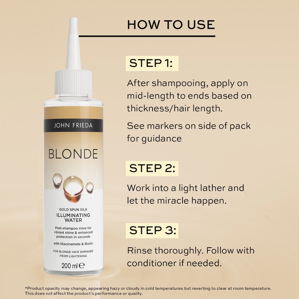 image 1 of John Frieda Blonde Illuminating Water 200 ml