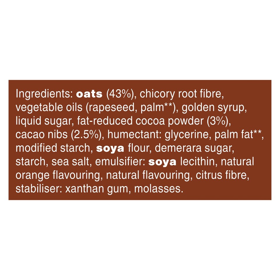 image 1 of Graze Cocoa Orange Oat Boosts Flapjack Snack 4x30G