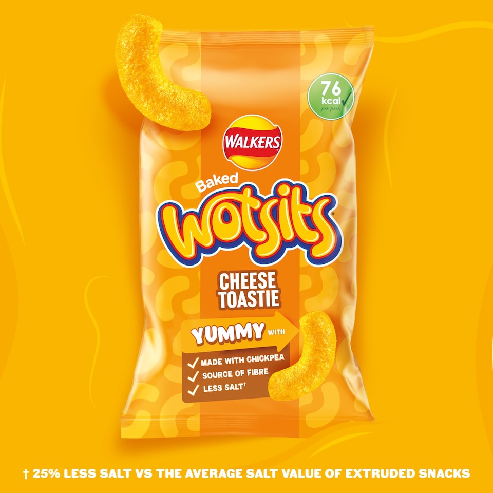 image 1 of Walkers Wotsits Cheese Toastie Multipack Crisps 6 x 16g