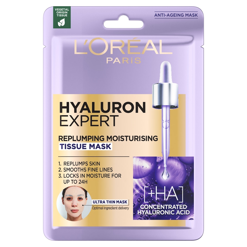 L'Oreal Paris Hyaluron Expert Replumping Tissue Mask 28g