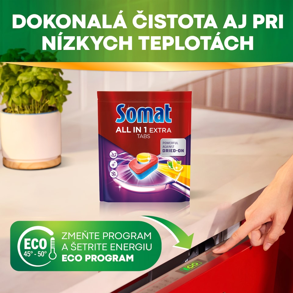 obrázok 1 z Somat All in 1 Extra Lemon & Lime tablety do umývačky riadu 75 ks 1245 g