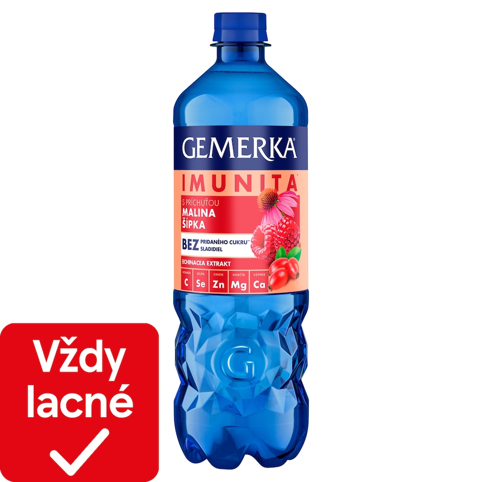 Gemerka Imunita s príchuťou malina, šípka 0,75 l
