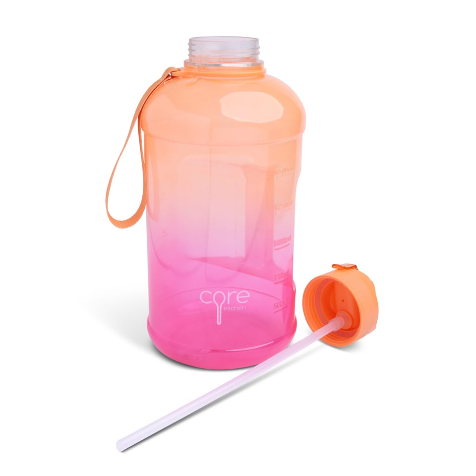 image 1 of Core Kitchen Ombre Pink/Orange Impulse Reusable Water Jug 2.2L