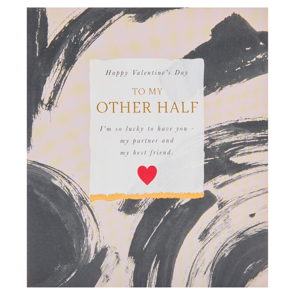 Tesco Valentine's Day Card To My Other Half