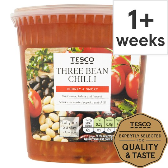 Tesco 3 Chilli Bean Soup 600G Tesco Groceries