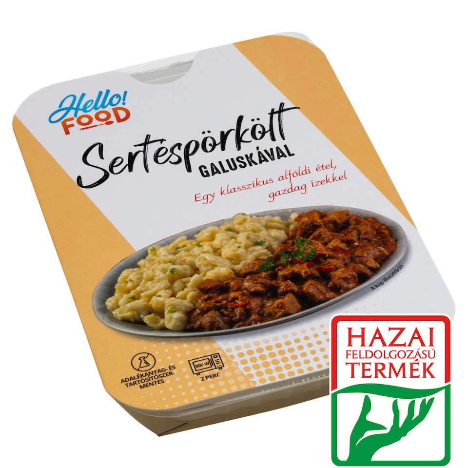 Hello Food sertéspörkölt galuskával 330 g