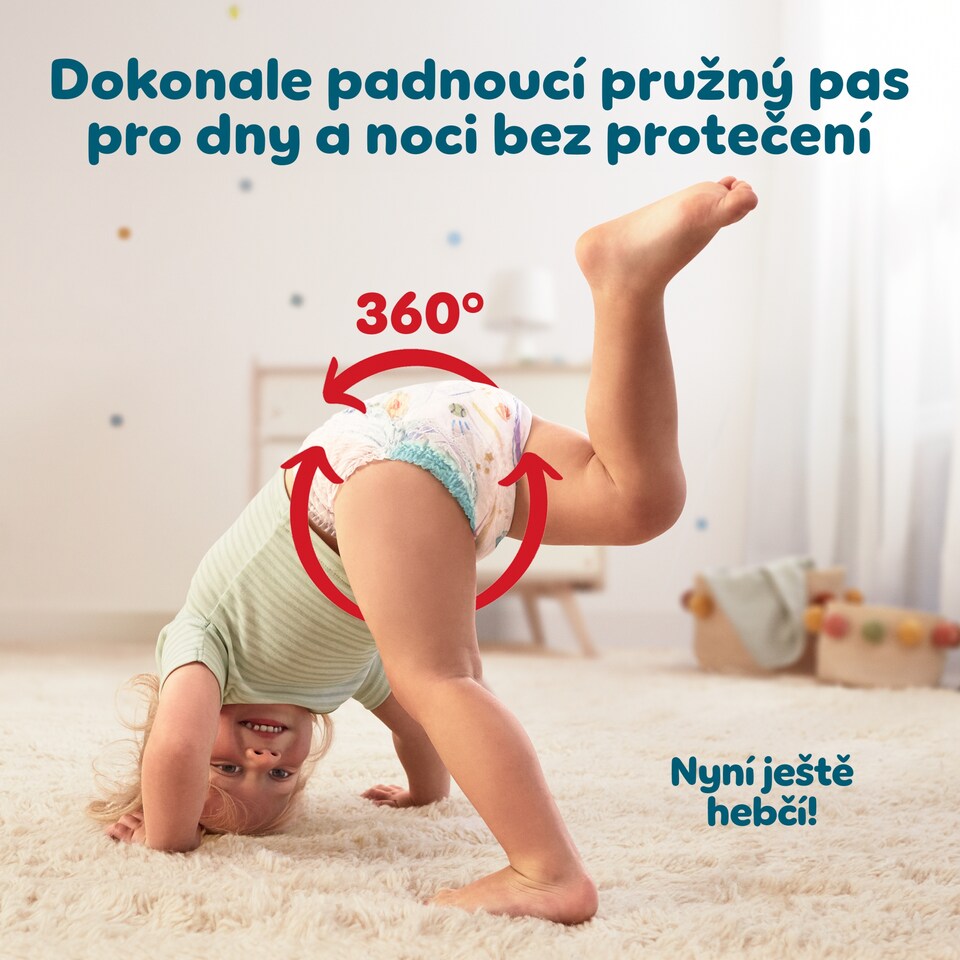 Obrázek 1 pro produkt Pampers Active Baby Plenkové Kalhotky, Velikost 3, 76 Kusů, 6kg-11kg