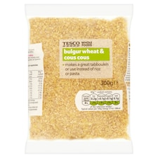 Tesco Wholefoods Bulgur Wheat And Cous Cous 300G
