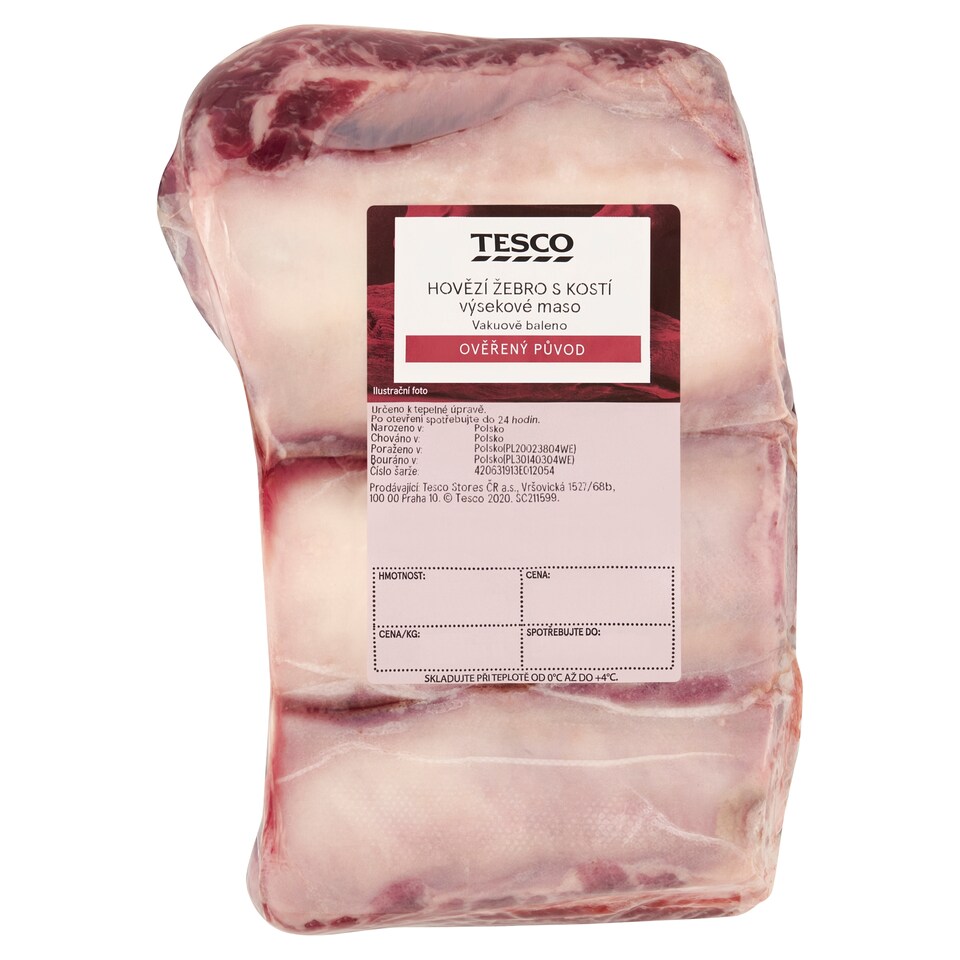 Tesco Hovězí žebro s kostí