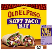Old El Paso Soft Taco Kit Sweet Paprika & Garlic 499g