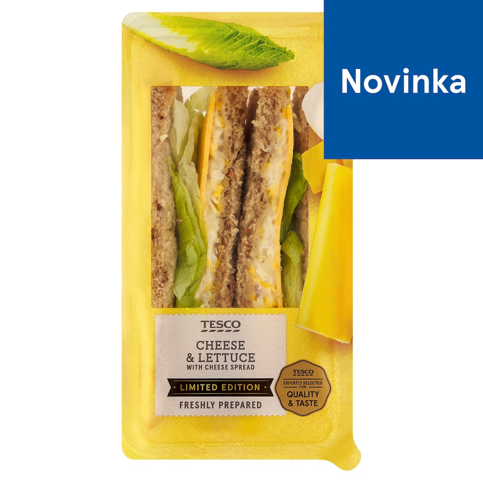 Tesco Wheat Toast Bread with Cheese Spread 168 g