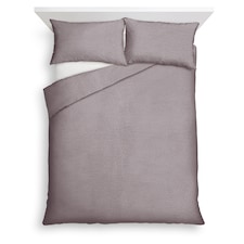 F&F Home Grey Teddy Fleece Duvet Set Double