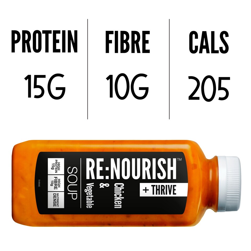 image 1 of RENOURISH THRIVE Chicken and Vegetable Soup  500g