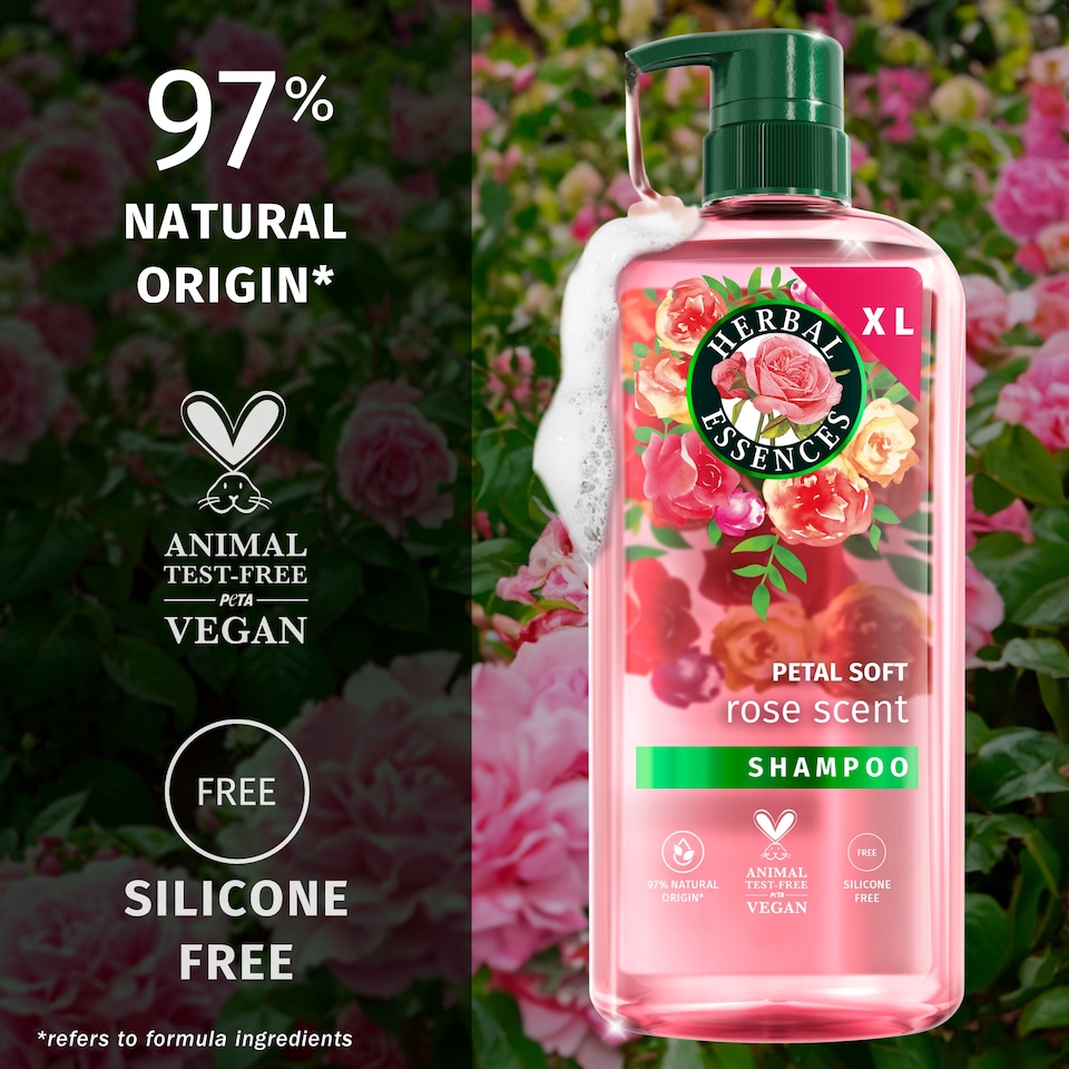image 1 of Herbal Essences XL Petal soft Rose scent Shampoo 650ML