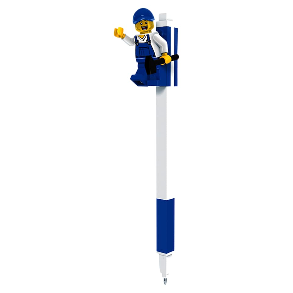 image 1 of Lego 2.0 Blue Gel Pen with Minifigure