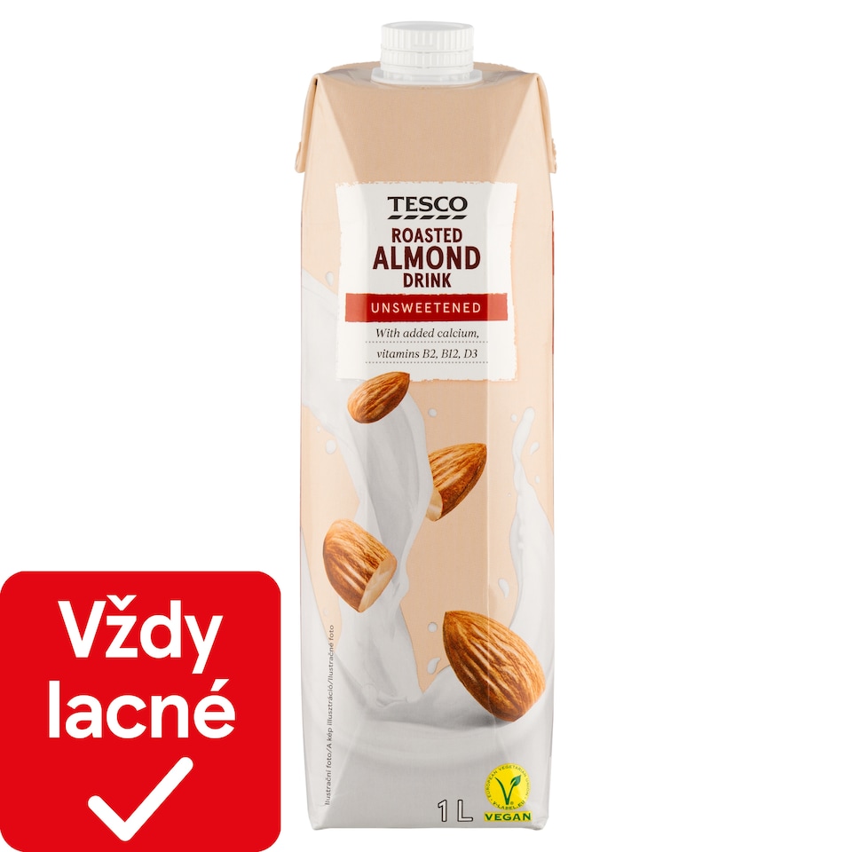 Tesco Roasted Almond Drink Unsweetened 1 L